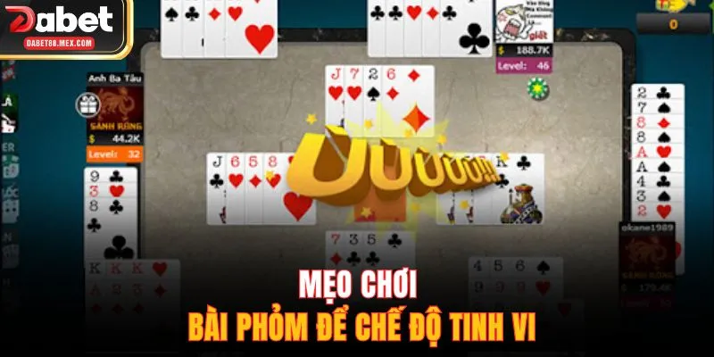 Mẹo chơi bài Phỏm để chế độ tinh vi